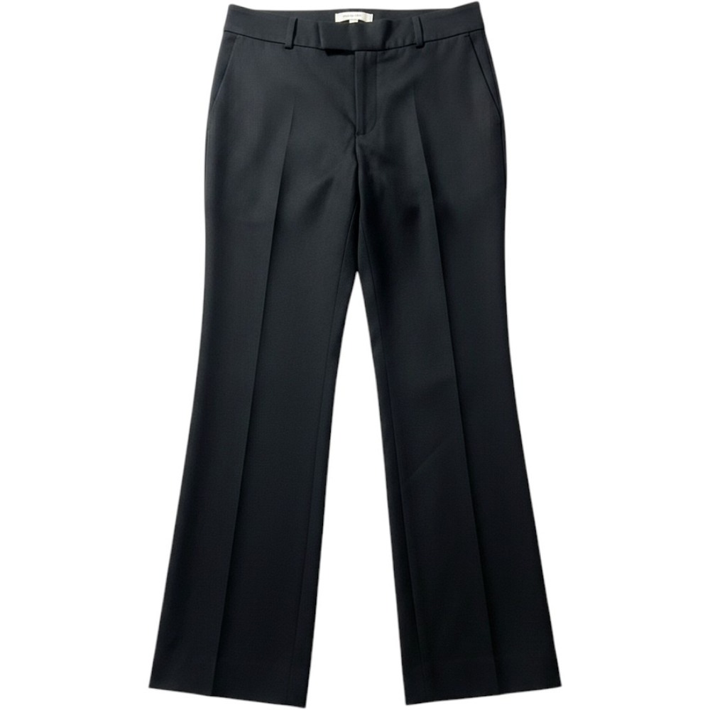 Banana Republic Martin Fit Black Wool Blend Straight Leg Dress Pants Petite 2P